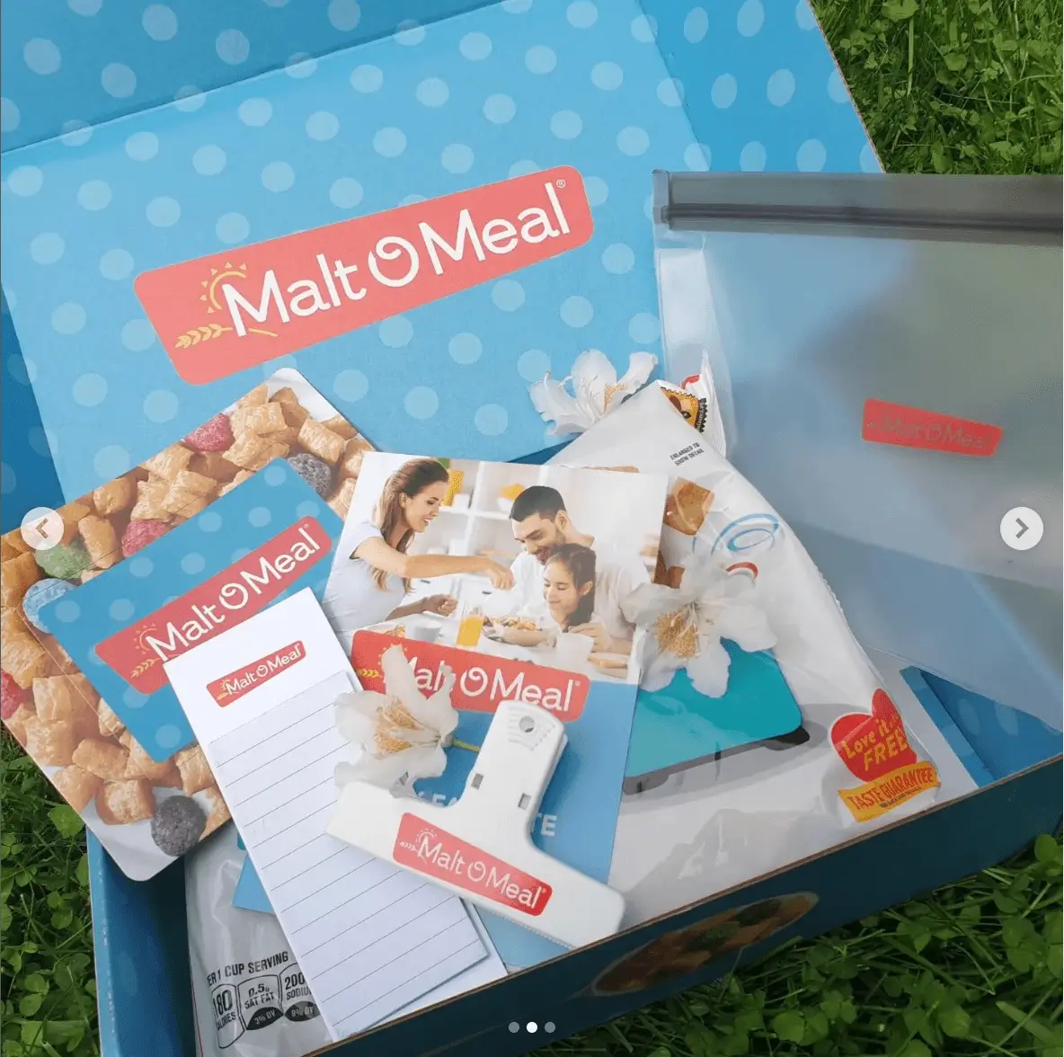 Malt O Meal sample box